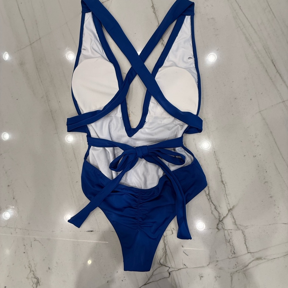 Amiani blue swimsuit NWOT - Picture 2 of 9